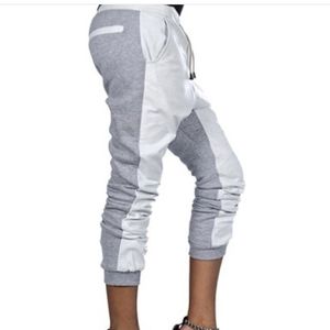 One teaspoon white leather joggers